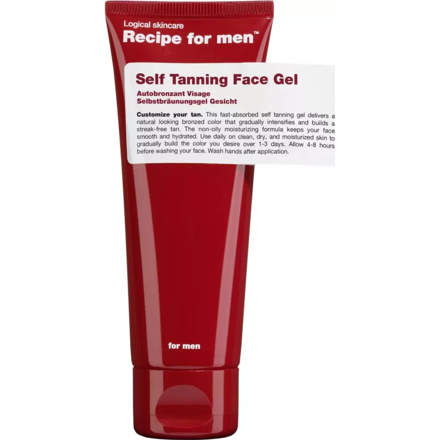 Recipe For Men Self Tanning Face Gel (75 ml)