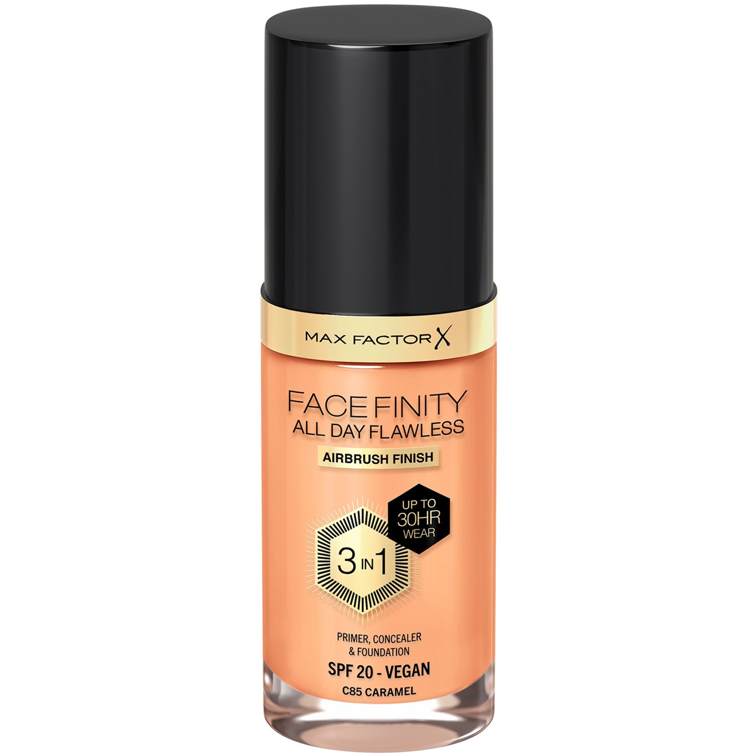 Max Factor Facefinity 3in1 Primer, Concealer & Foundation #85-karamell dam – bild 2