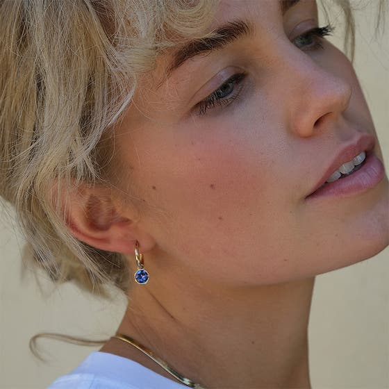 Swarovski Basic Creol Gold Tanzanite