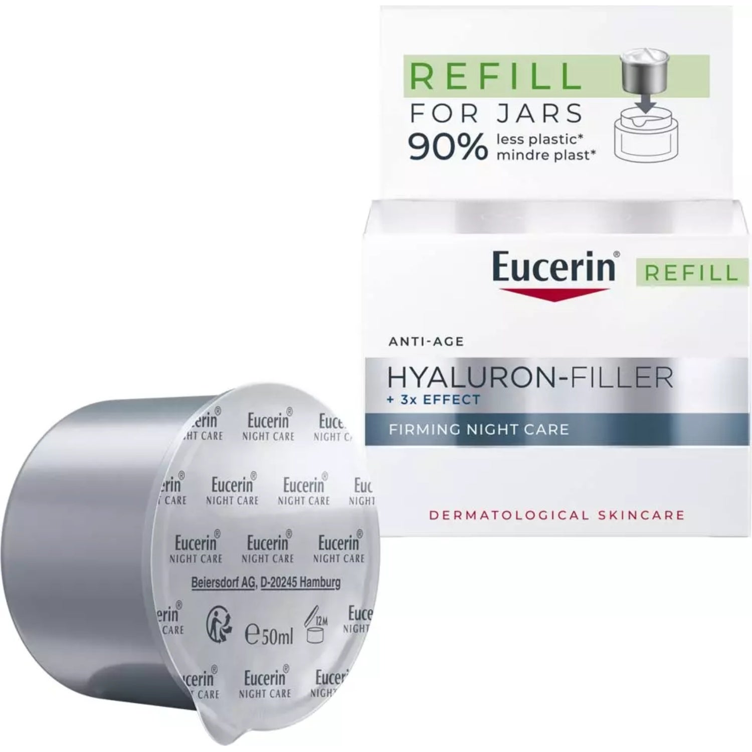 Eucerin Hyaluron-Filler +3x Effect Firming Night Care Refill 50 ml