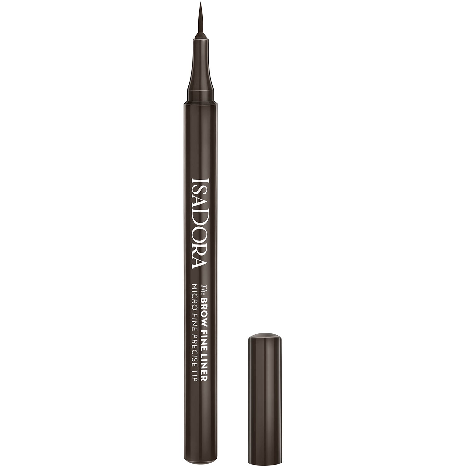 IsaDora The Brow Fine Liner, Micro Fine Precise Tip 02 Dark Brown - 1.1 ml billede