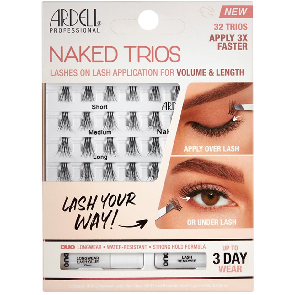 Produktfoto för Ardell Naked Lashes Trios Kit - 32 pcs