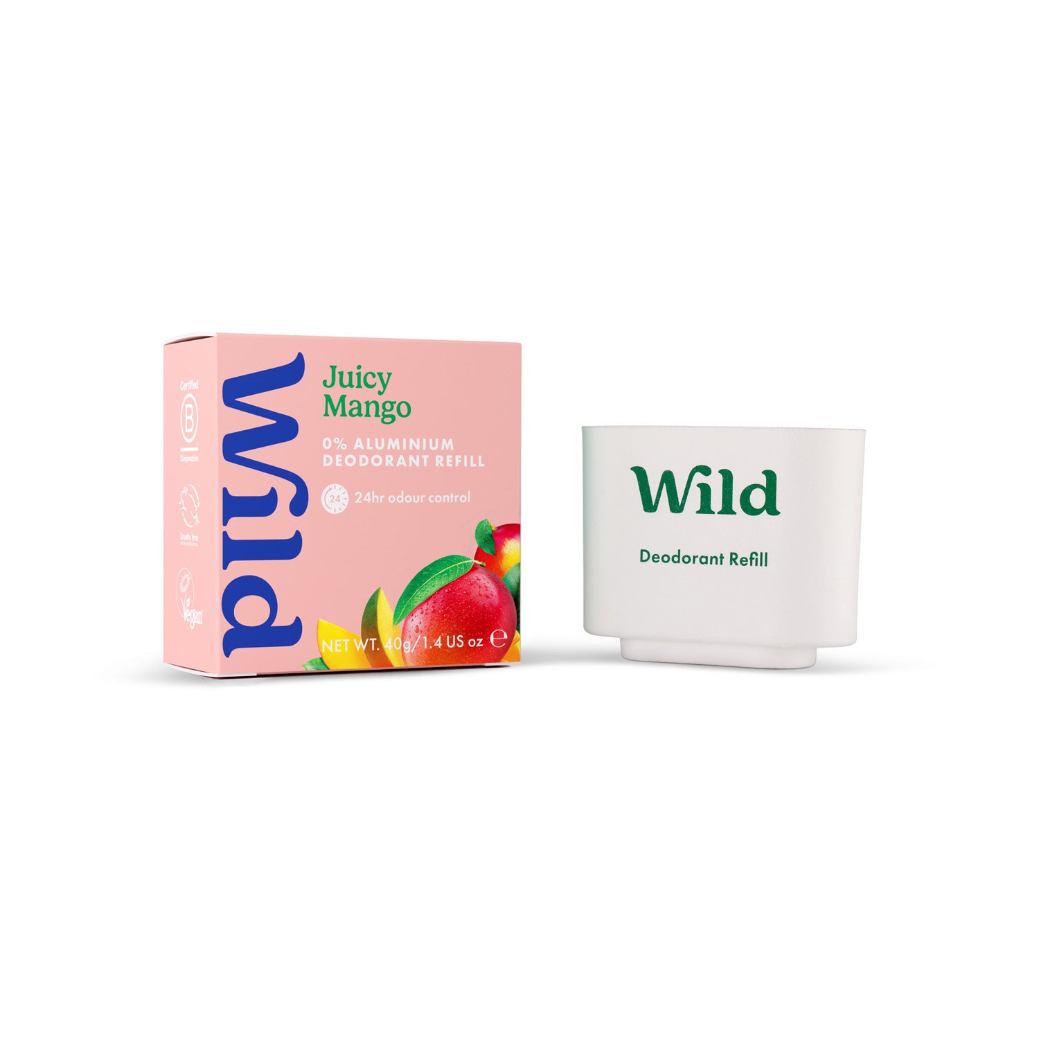 Wild Deo Stick Refill Juicy Mango - 40 g billede