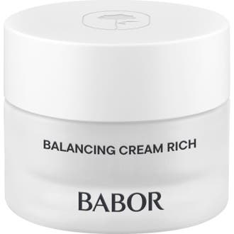 Babor Skinovage Balancing Cream Rich 50 ml balancerende ansigtscreme i hvid krukke af mat glas