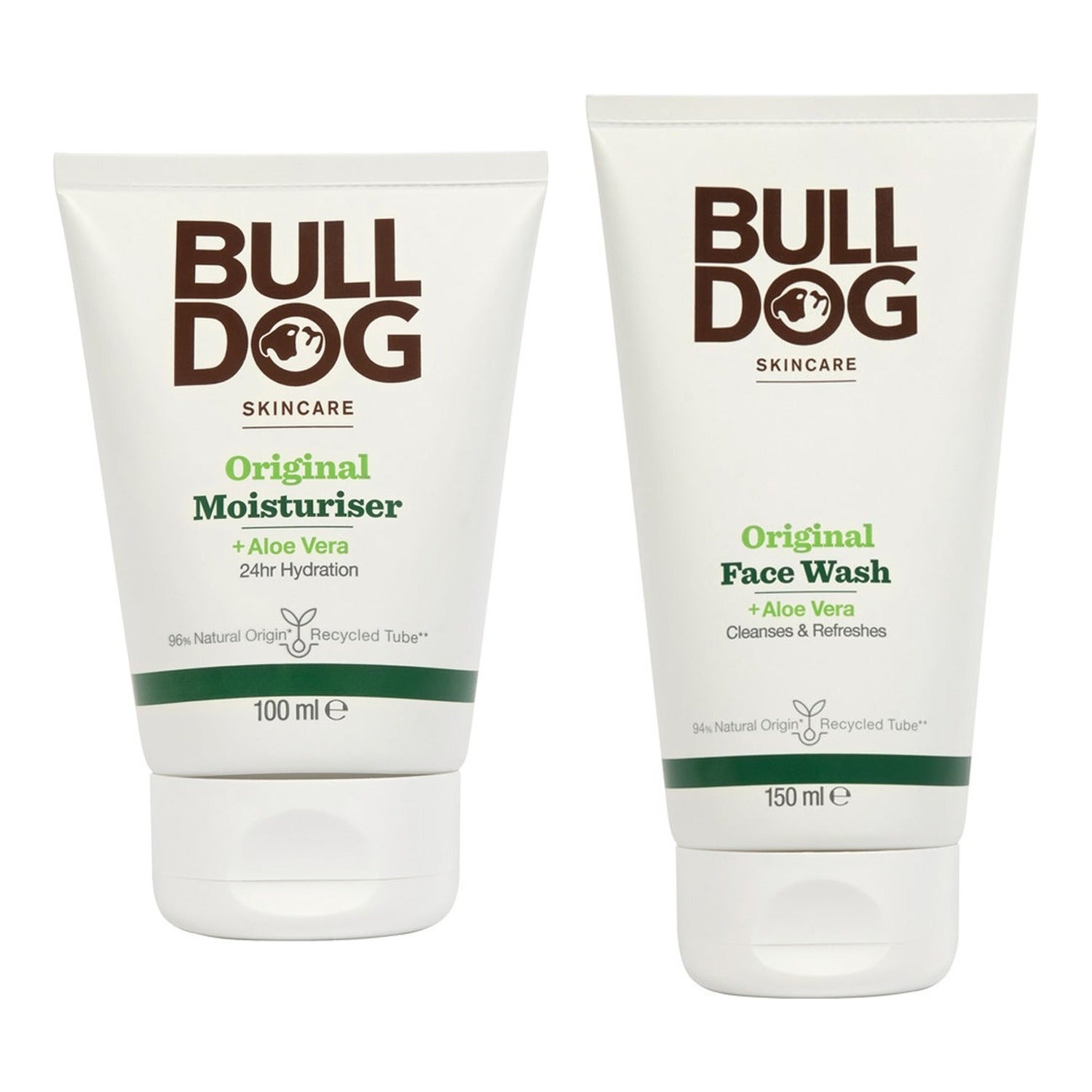 Bulldog Daily Face Bundle 150ml Face Wash & 100ml Moisturiser - 250 ml