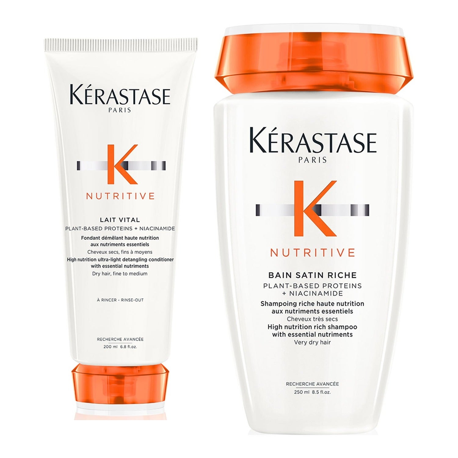 Kérastase Nutritive Duo Shampoo 250 ml & Conditioner 200 ml - 450 ml