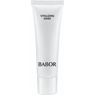Babor Skinovage Vitalizing Mask elvyttävä kasvonaamio antaa iholle hehkua valkoisessa tuubissa kultaisella tekstillä.