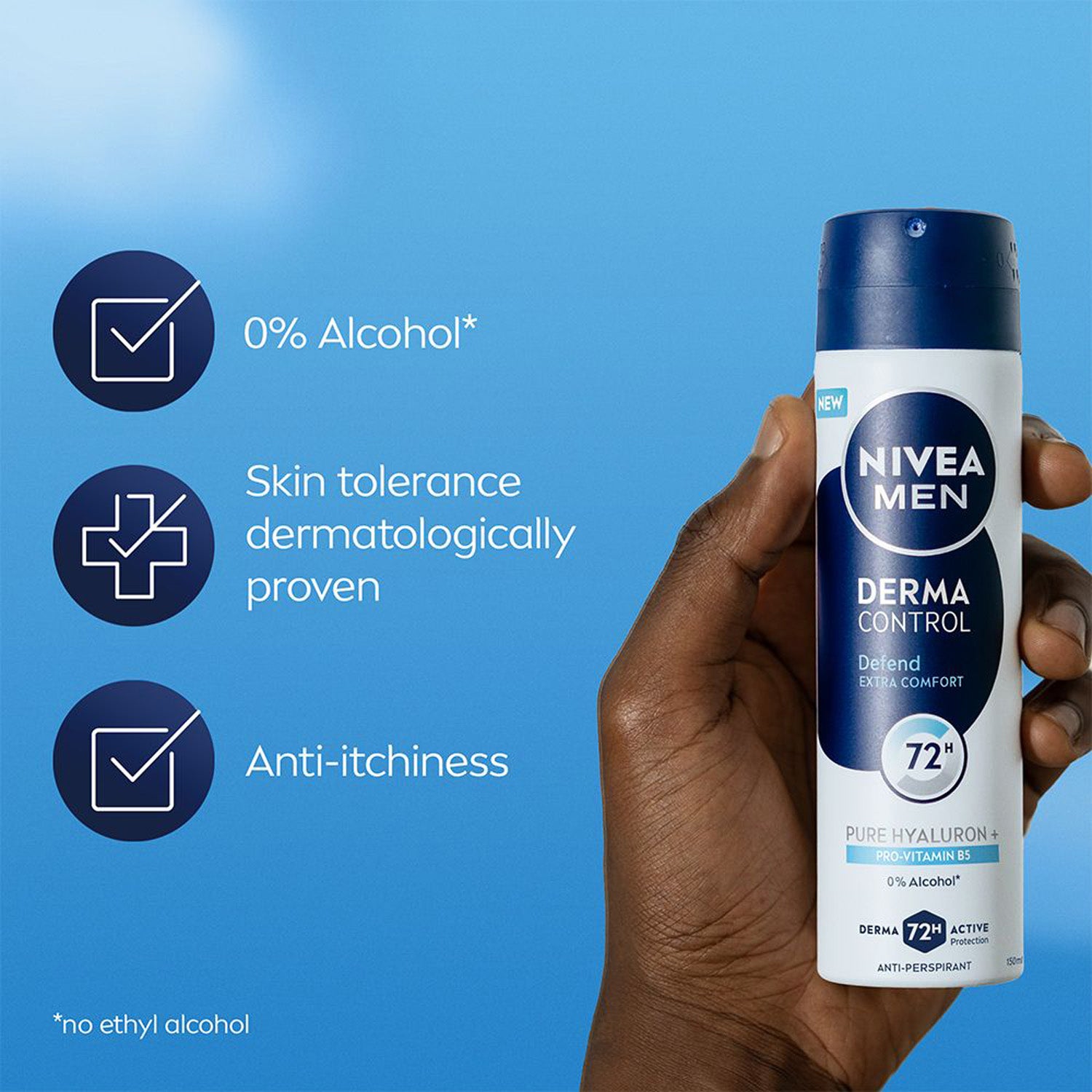 NIVEA Antiperspirant Deo Spray Derma Control Defend 150 ml | Nordicfeel