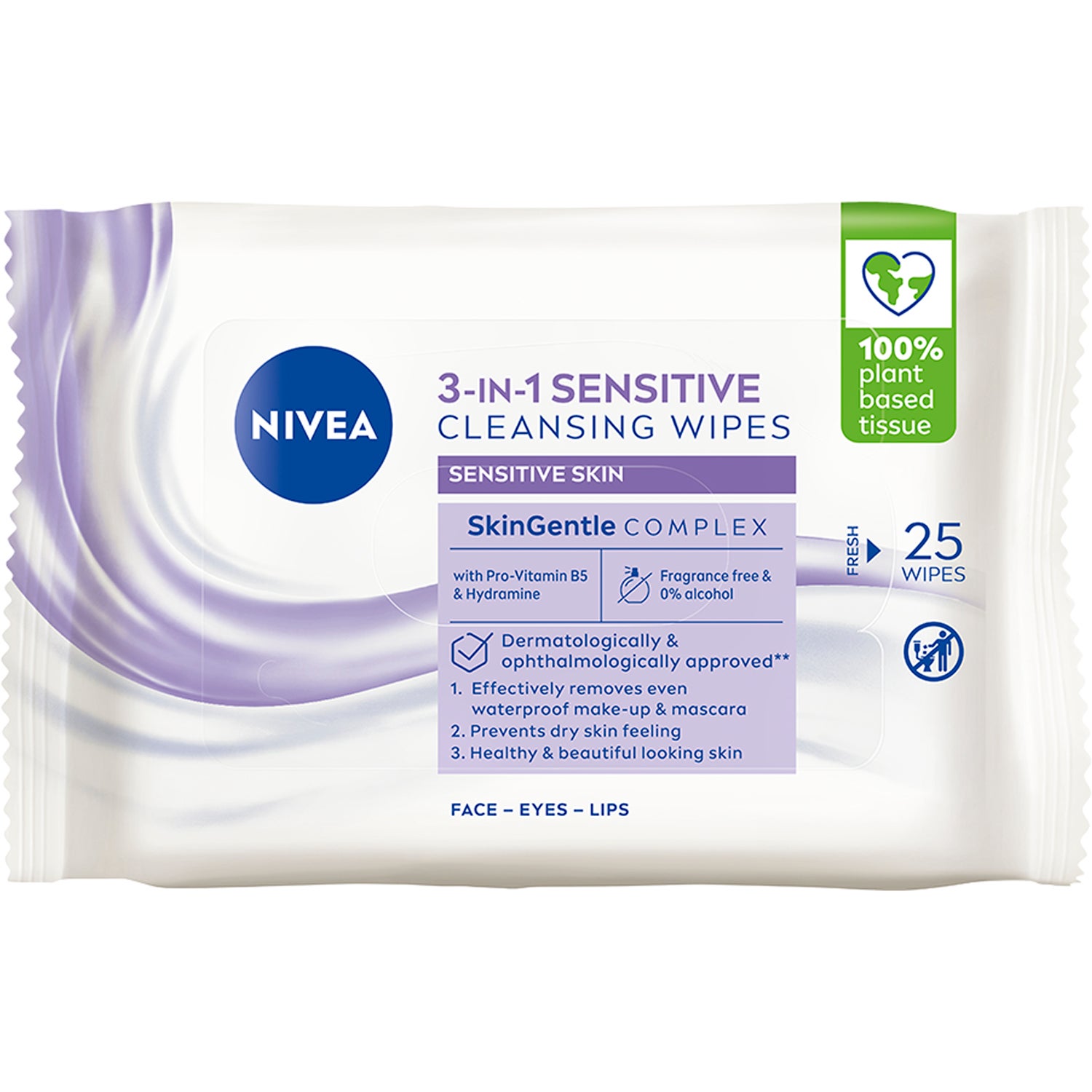 Köp Daily Essentials, Sensitive 25 Pcs Nivea Sminkborttagning fraktfritt