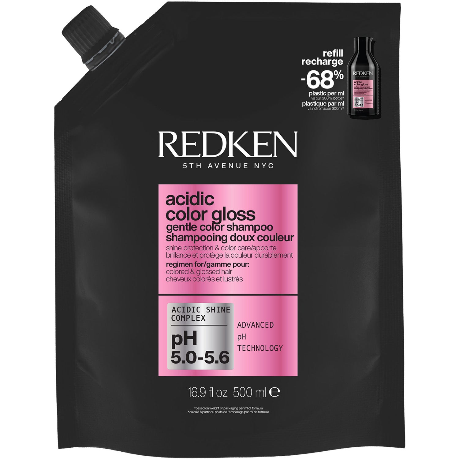 Redken Acidic Color Gloss Shampoo Refill - 500 ml billede