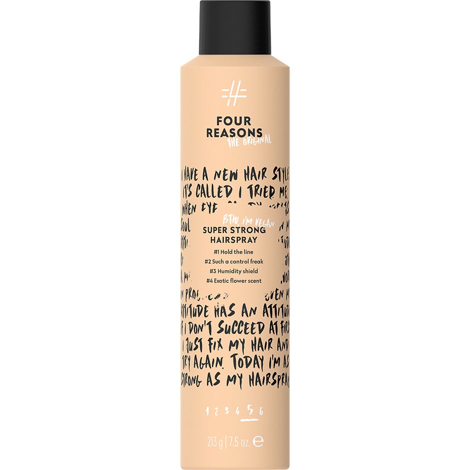 Four Reasons Original Super Strong Hairspray styling dam