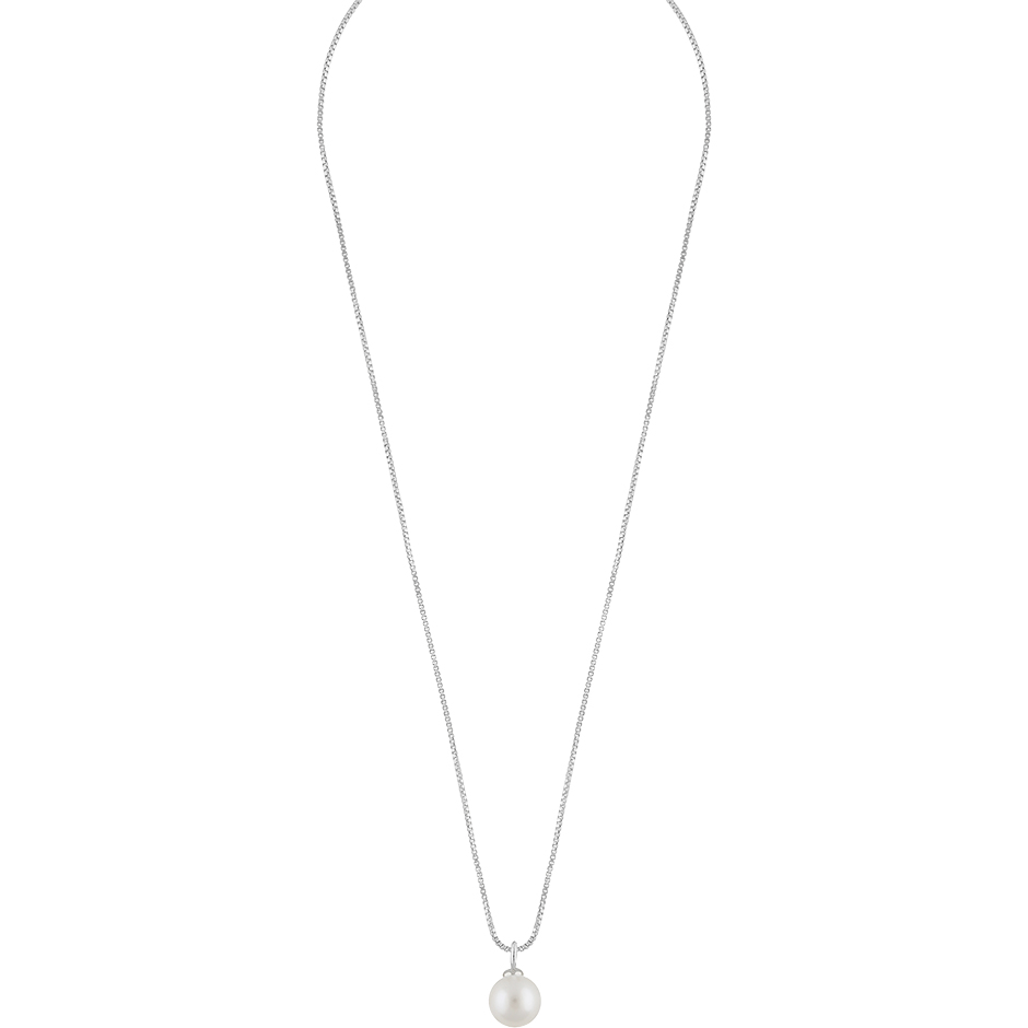 Core pearl pendant neck 45 s/white