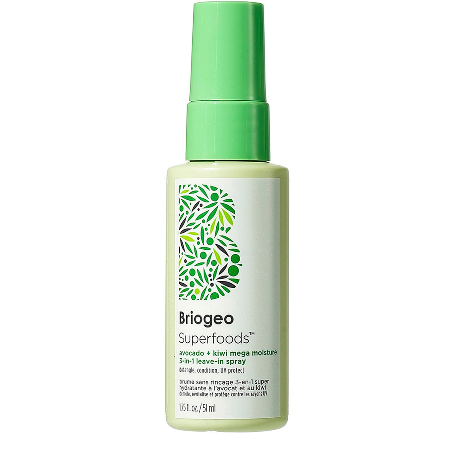 Briogeo Superfoods Avocado + Kiwi Mega Moisture 3-in-1 Leave-In Spray 51 ml