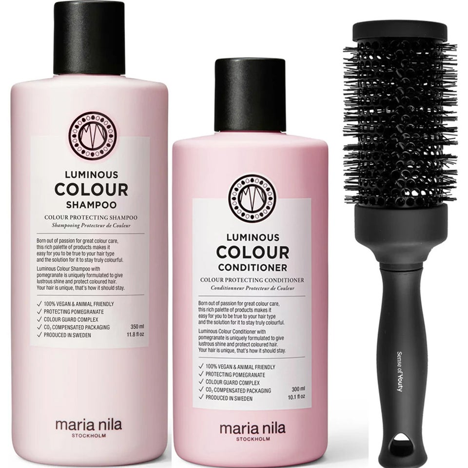 Luminous Color Set Shampoo 350ml, Conditioner 300ml & Blowout Brush