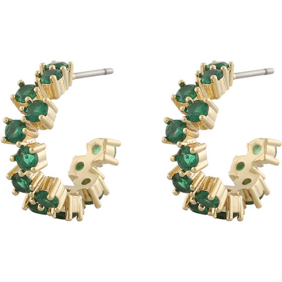 Nuit oval ear gold/green