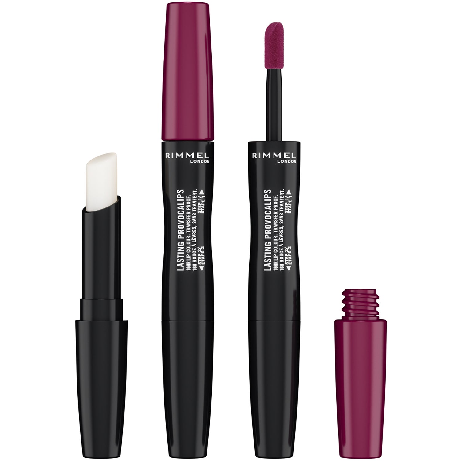 Rimmel London Lasting Provocalips Lip Colour  2-In-1 440 Maroon Swoon
