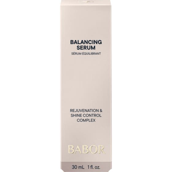 Babor Balancing Serum 30 ml balanserande serum för kombinerad hud i en vit ytterförpackning med en grön etikett