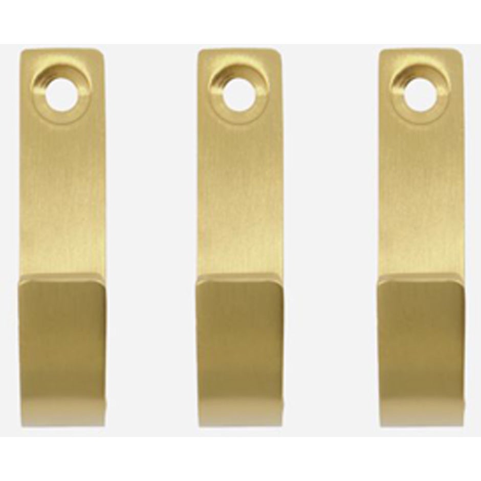 Produktfoto för Meraki - Hook - Thapsus - Krokar - Brushed Brass Finish - L5.5 x W1.4 cm
