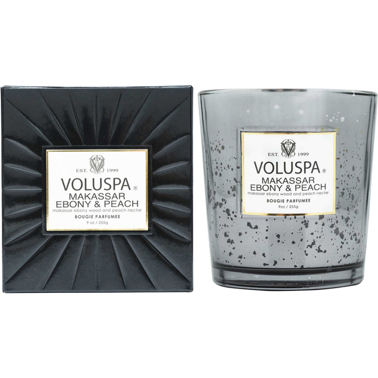 Voluspa Boxed Candle Makassar Ebony And Peach - 255 g