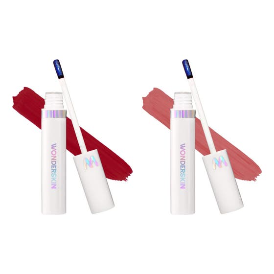 Wonder Blading Lip Stain Masque Burgundy & Warm Rose Duo