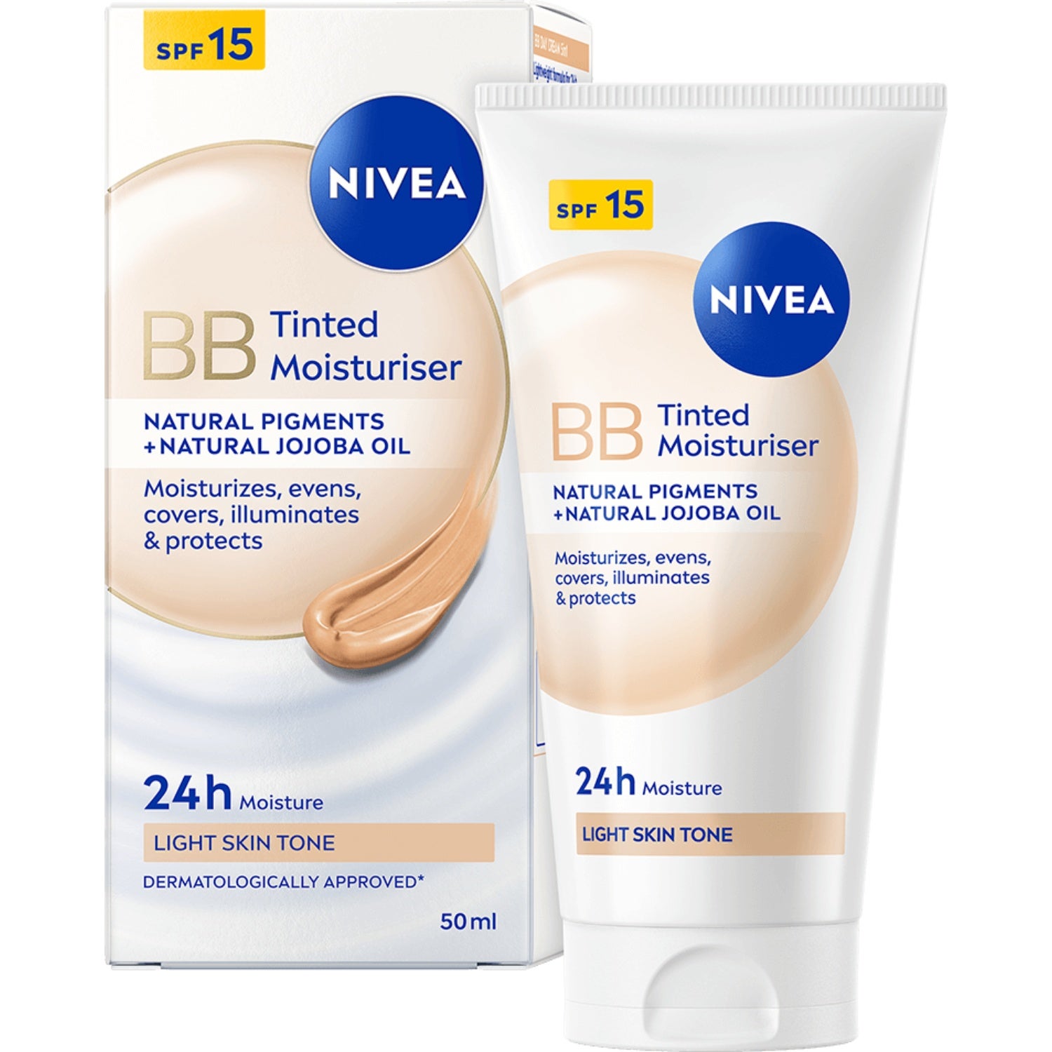 NIVEA BB Tinted Moisturiser SPF 15 Light 50 ml