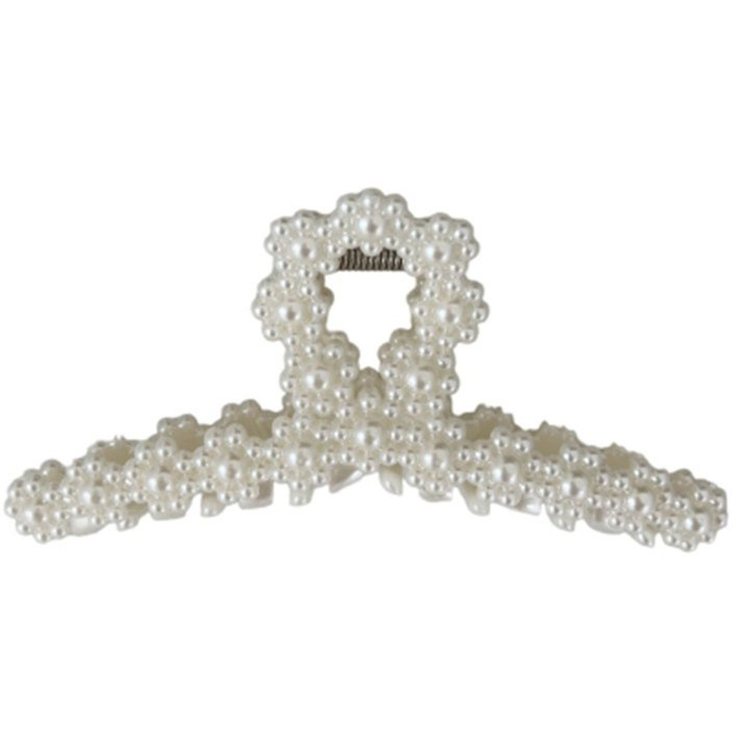 Dark Vintage Pearl Hair Claw Looped White Pearl - 1 pcs
