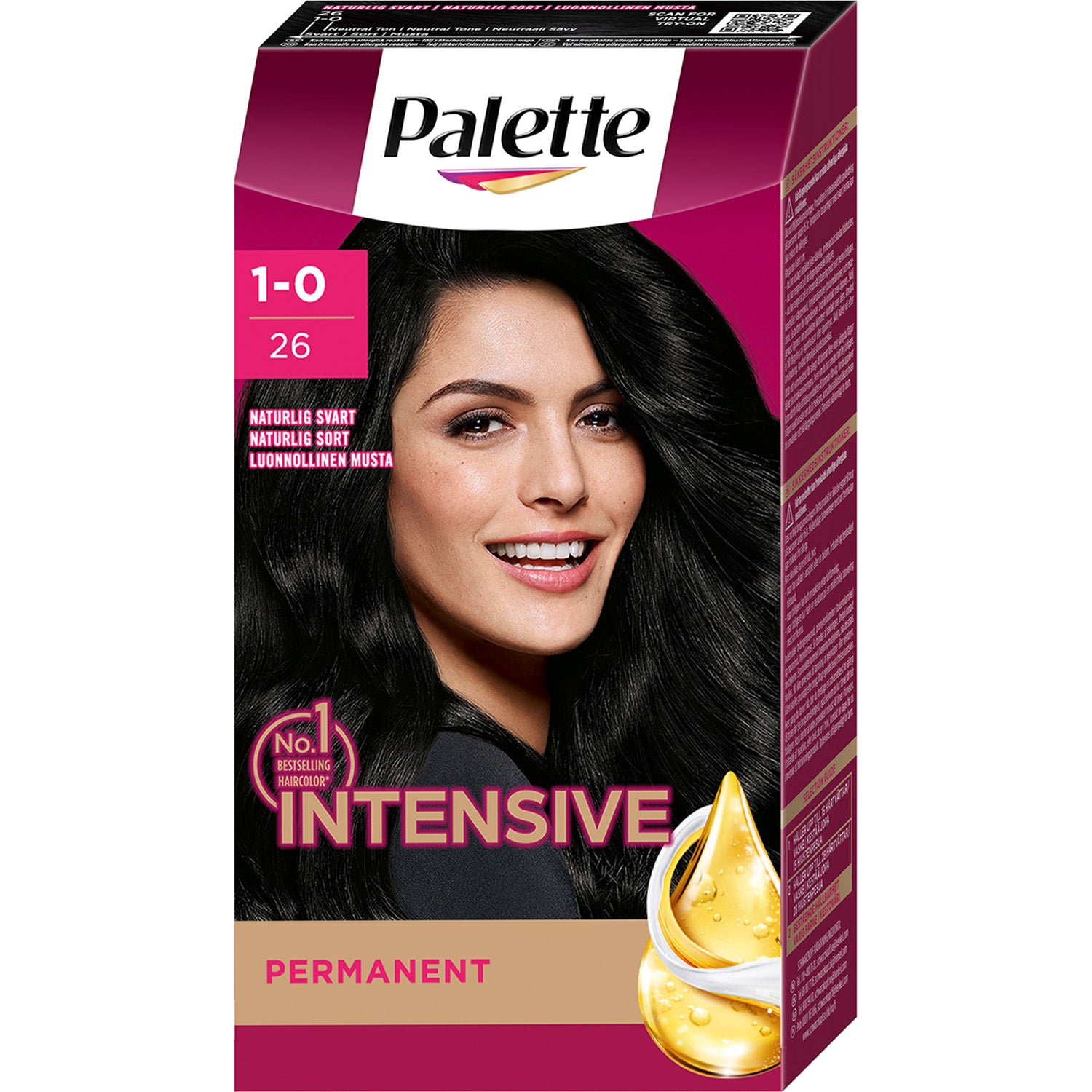PALETTE Hair Colour 4 in 1 No. 26 Black - 1 pcs