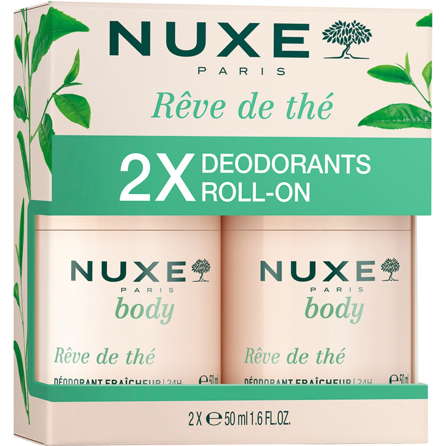 Nuxe Rêve De Thé Deo Roll On Duopack 2 x 50 ml