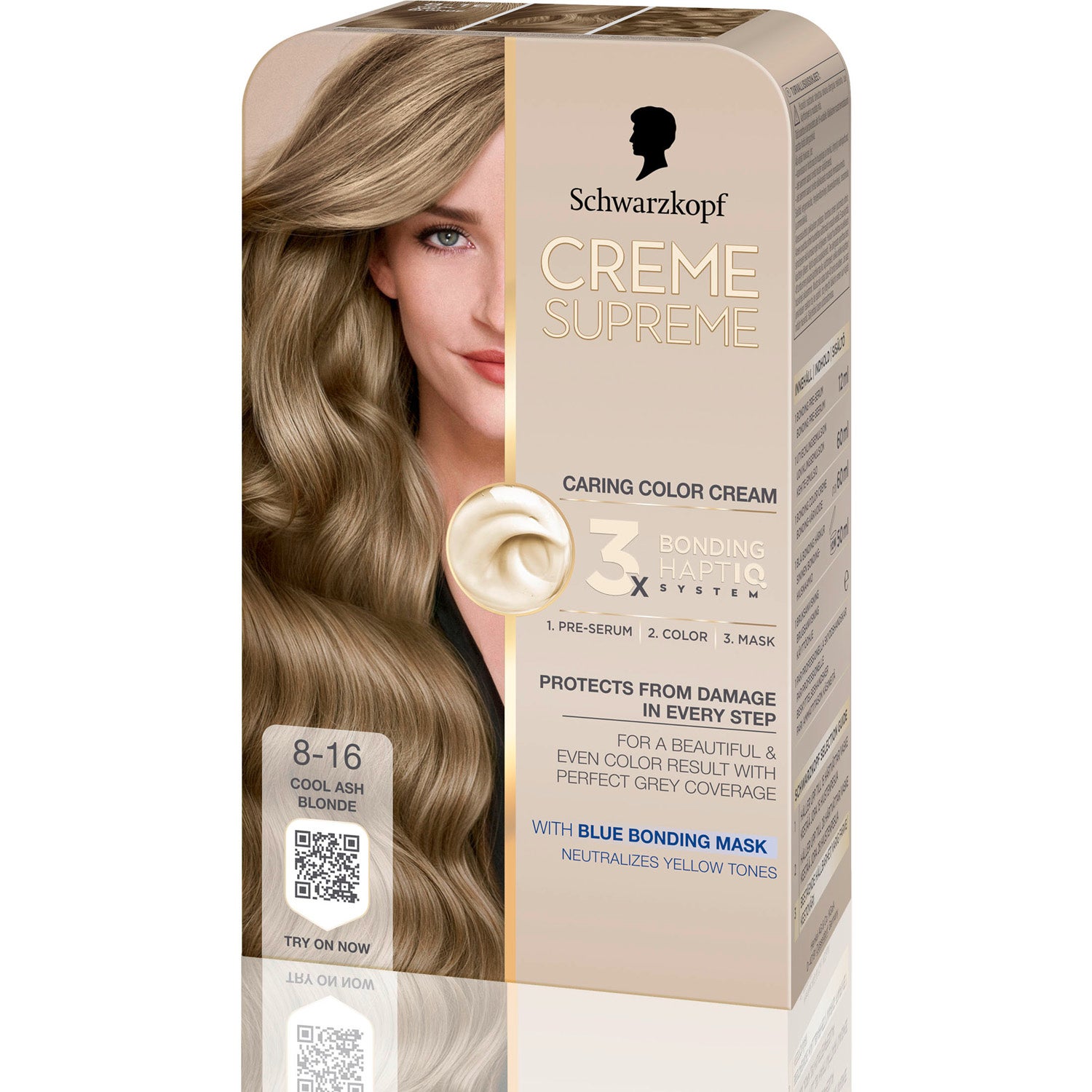 Schwarzkopf Creme Supreme 8-16 Cool Ash Blonde - 1 pcs billede