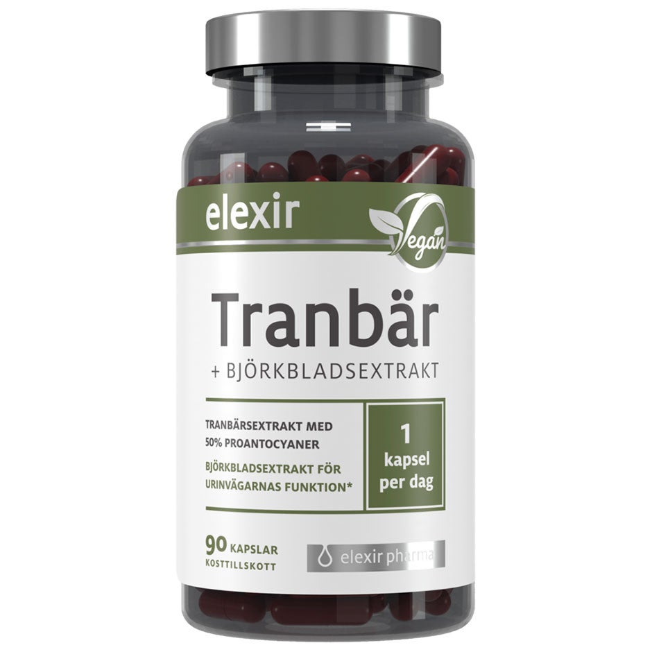 Elexir Pharma Tranbär 90 kapslar