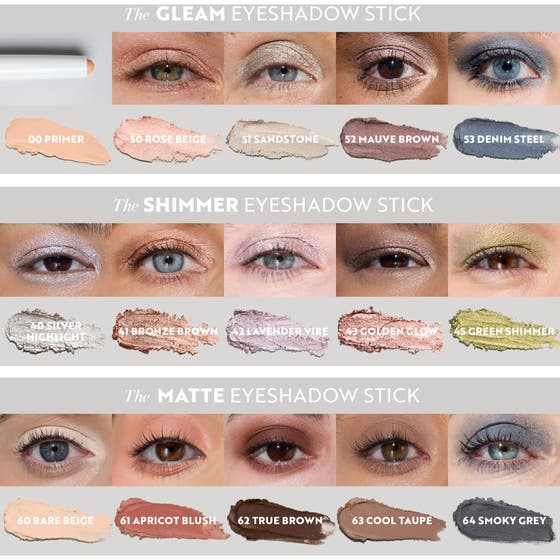 The Shimmer Eyeshadow Stick Longwear & Water-Resistant 