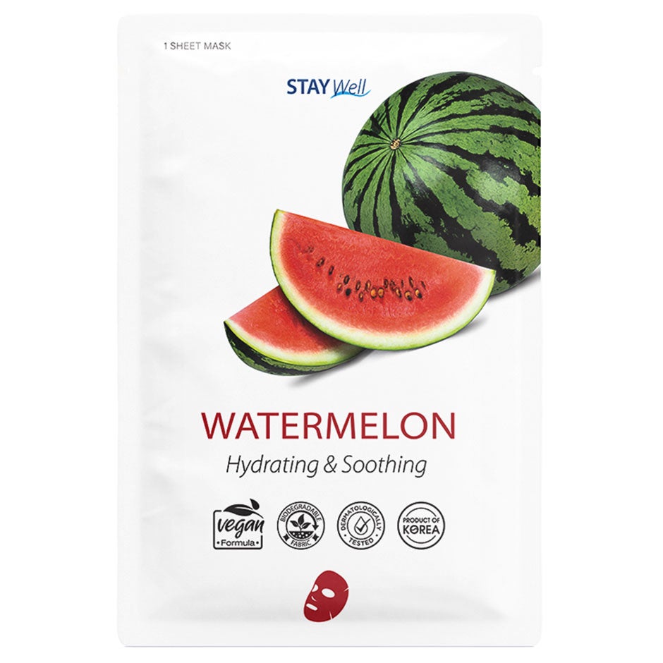 Stay Well Vegan Sheet Mask Watermelon 1pcs - 20 g