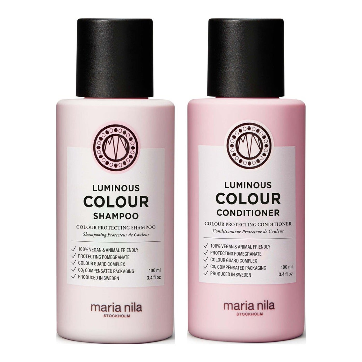 Maria Nila Small Luminous Color Shampoo 100ml, Conditioner 100ml - 200 ml