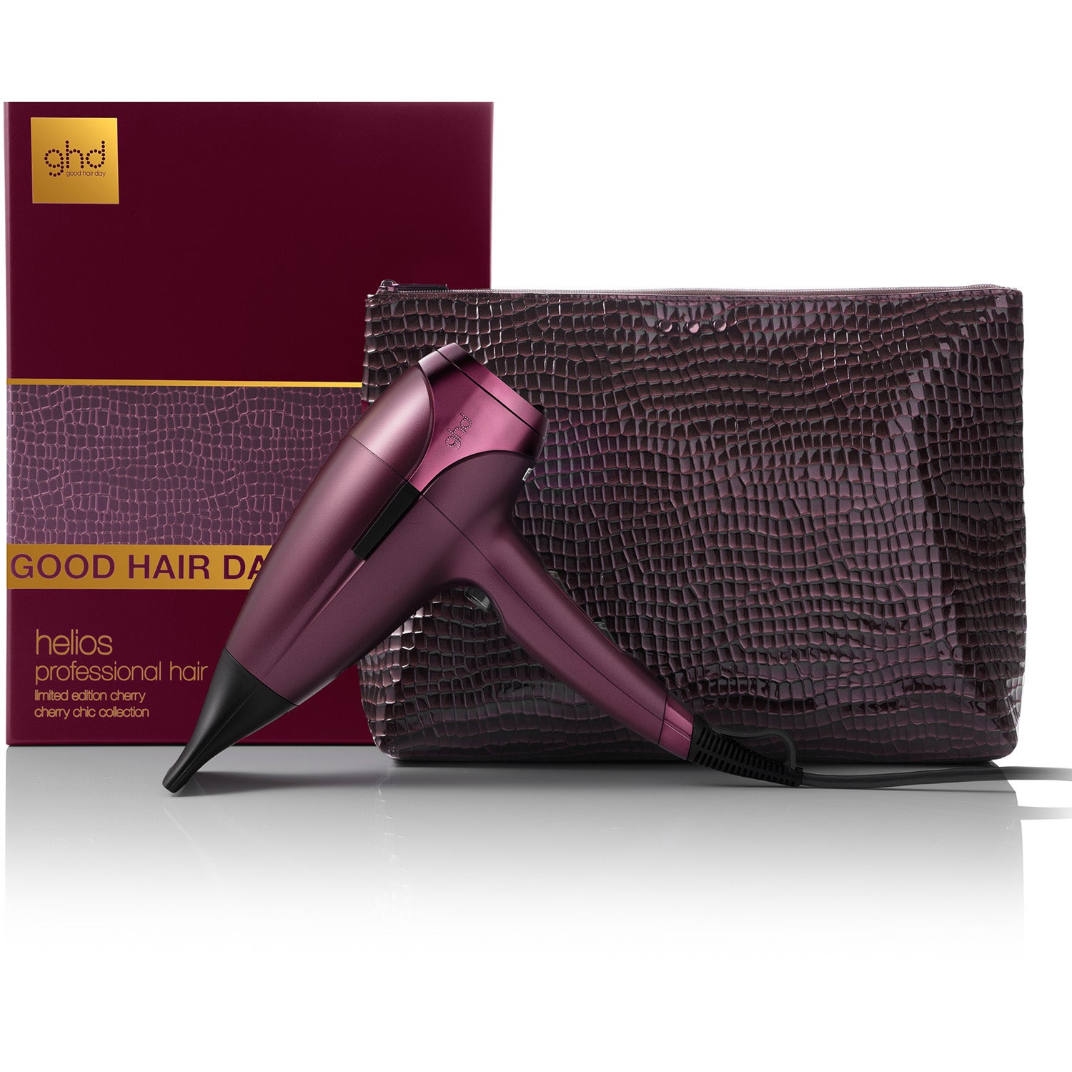 ghd Helios Limited Edition Gift Set Hair Dryer in Cherry Chic - 1 pcs billede