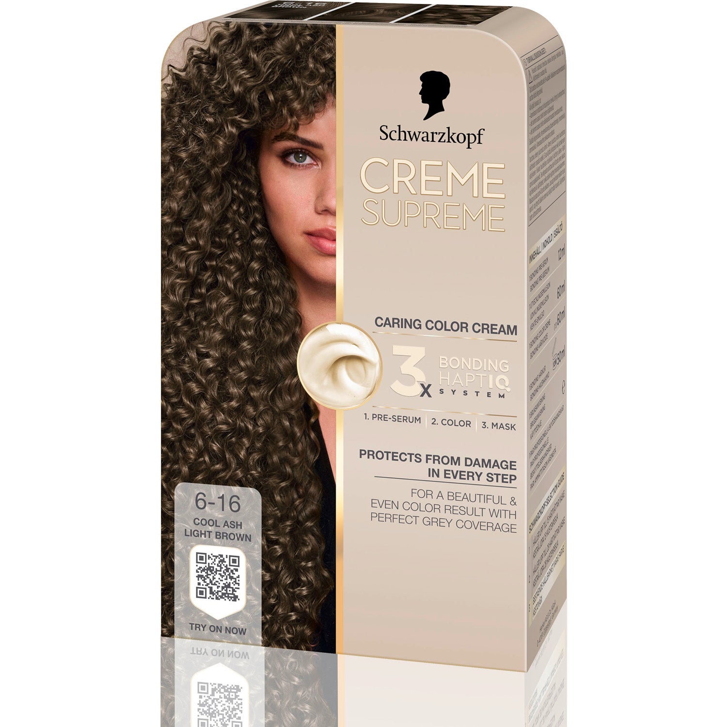 Schwarzkopf Creme Supreme 6-16 Cool Pearly Brown - 1 pcs billede