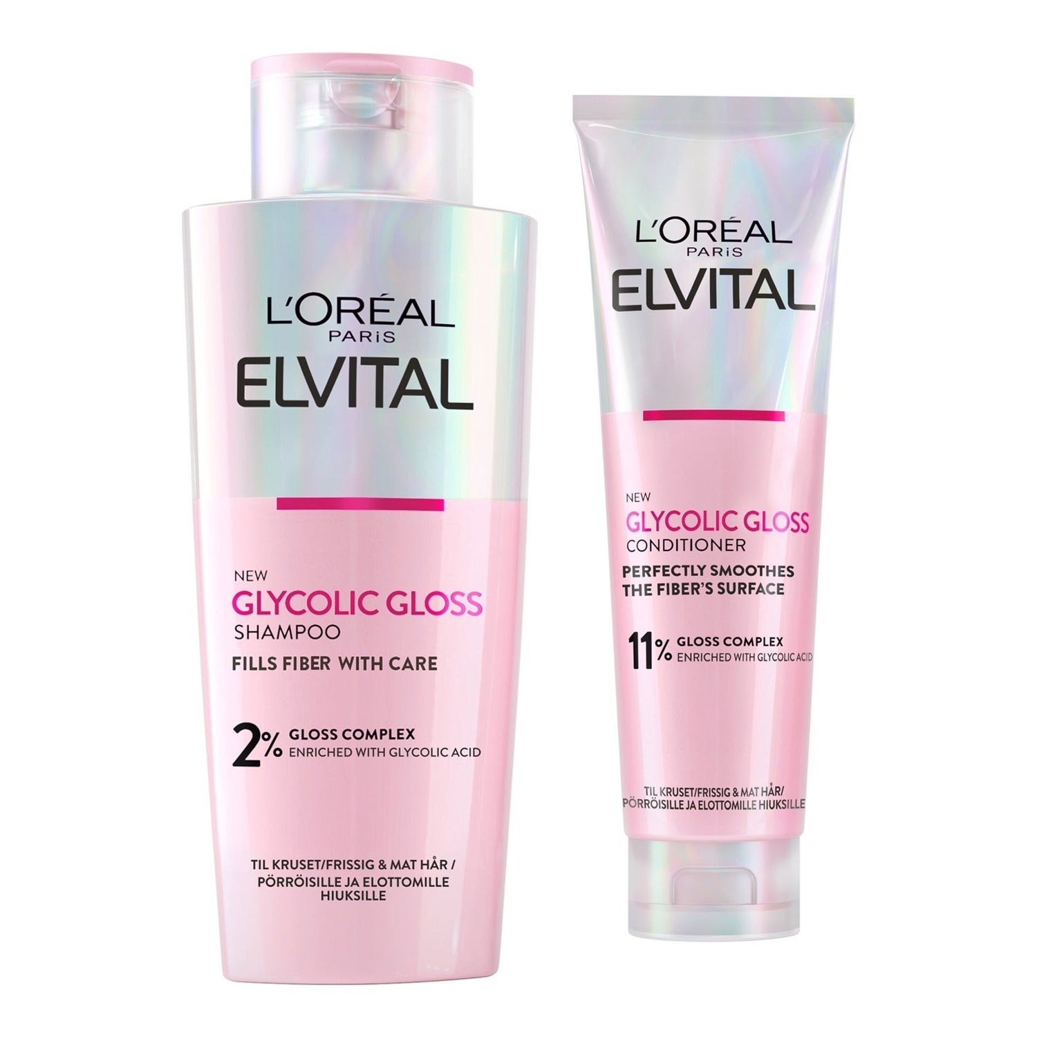 LOréal Paris Elvital Glycolic Gloss Set schampo & balsam dam