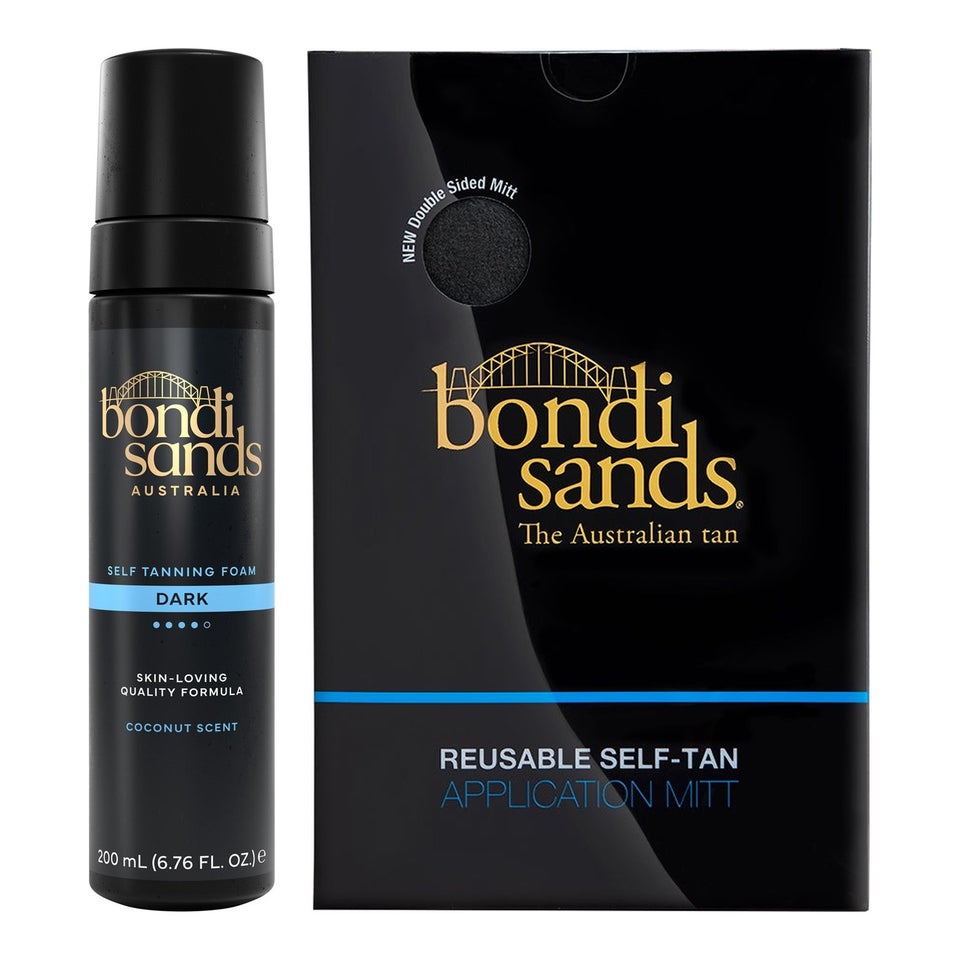 Self Tanning Foam + Mitt Dark 200 ml + Application Mitt