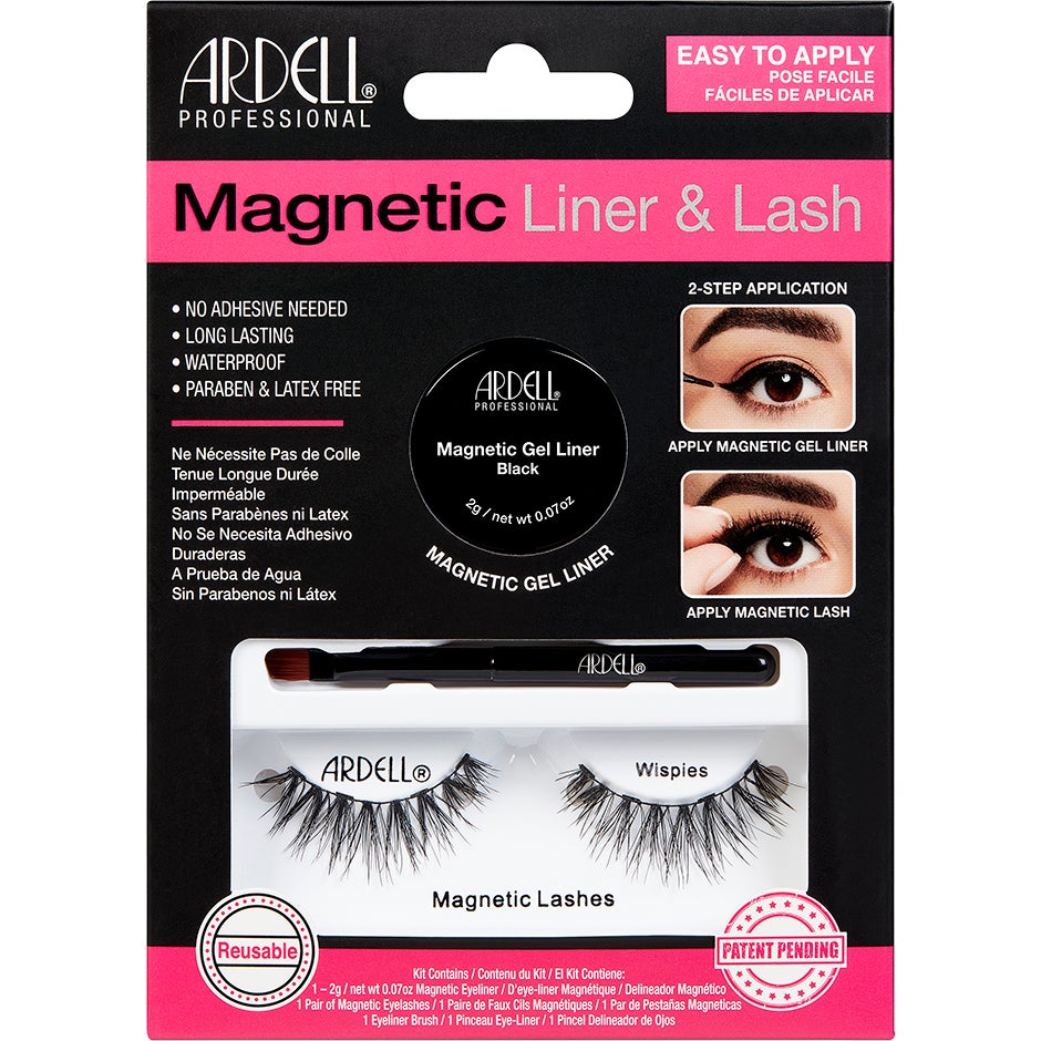 Ardell Magnetisk Eyeliner & Wispies Fransar + Gel Eyeliner 3 Enheter ögonsmink dam – bild 2