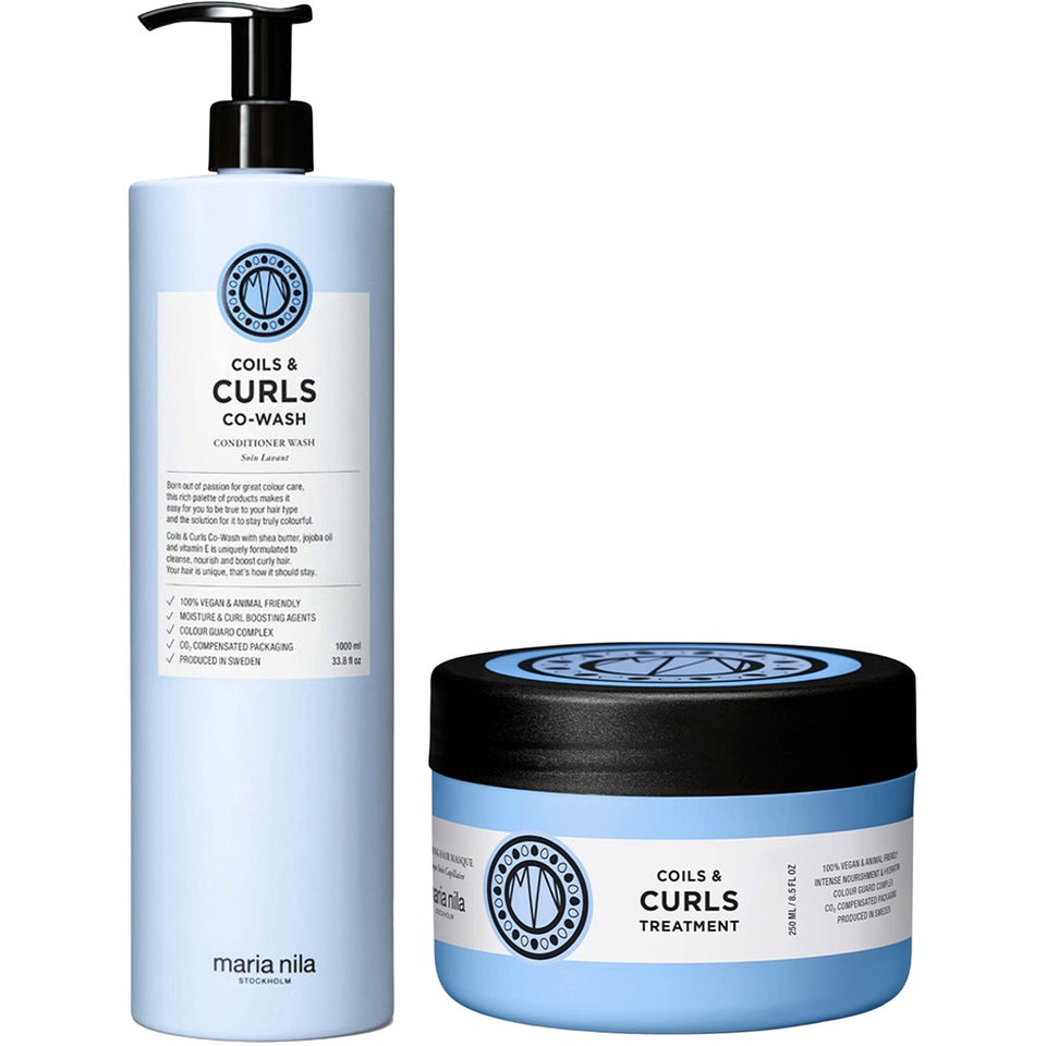 Coils & Curls Set 1000ml Co-Wash, 250ml Treatment