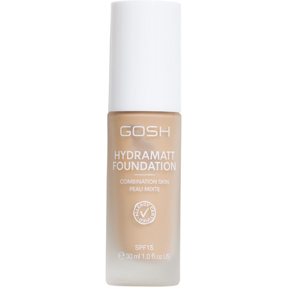 GOSH Hydramatt Foundation Medium - Yellow/Cold Undertone 008N - 30 ml billede