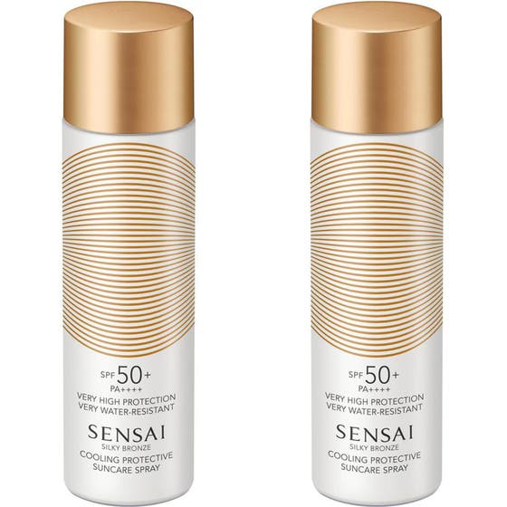 Silky Bronze Cooling Protective Suncare Spray SPF50 Duo