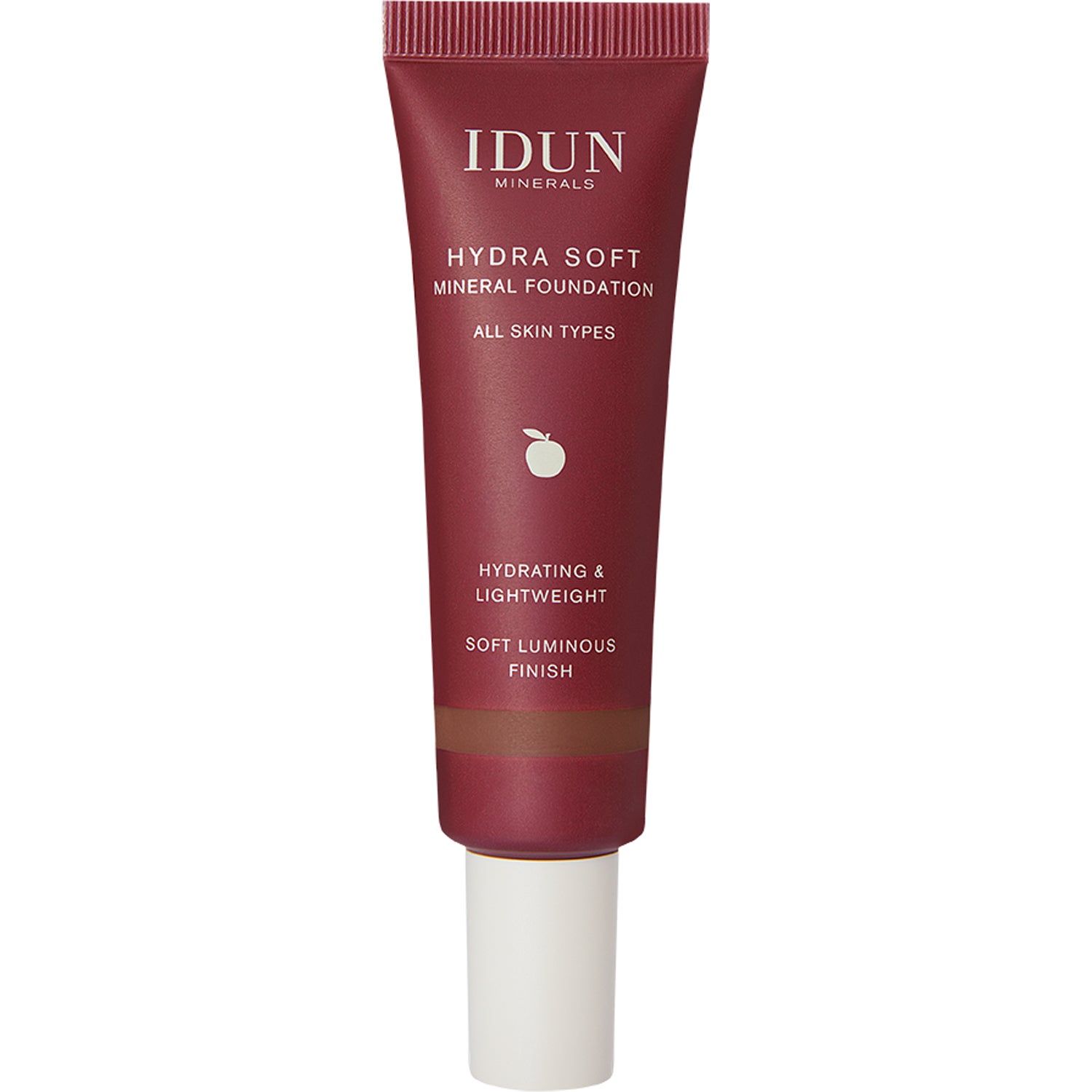 IDUN Minerals Hydra Soft Mineral Foundation Yrsa Dark brown neutral - 30 ml billede