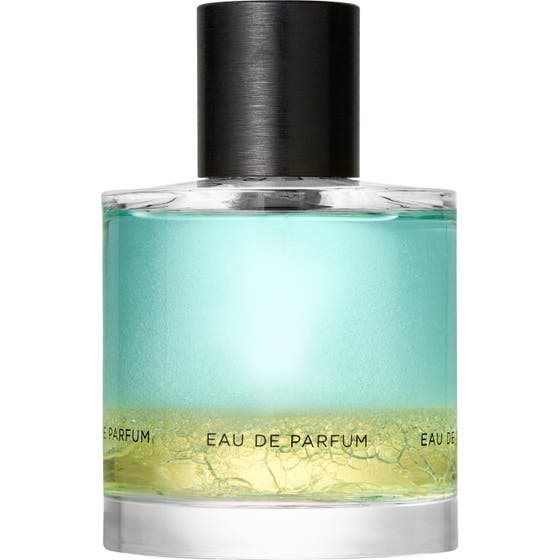 Zarkoperfume Cloud Collection 2 100 ml fresh parfym blå i glasflaska med tvådelad blåvit vätska och svart lock