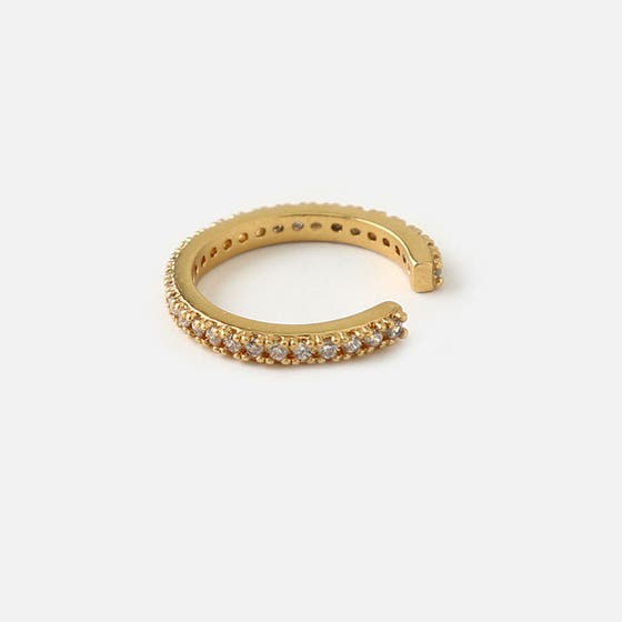 Fine Pave Single Ear Cuff