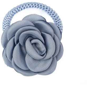 Satin Rose Hair Tie