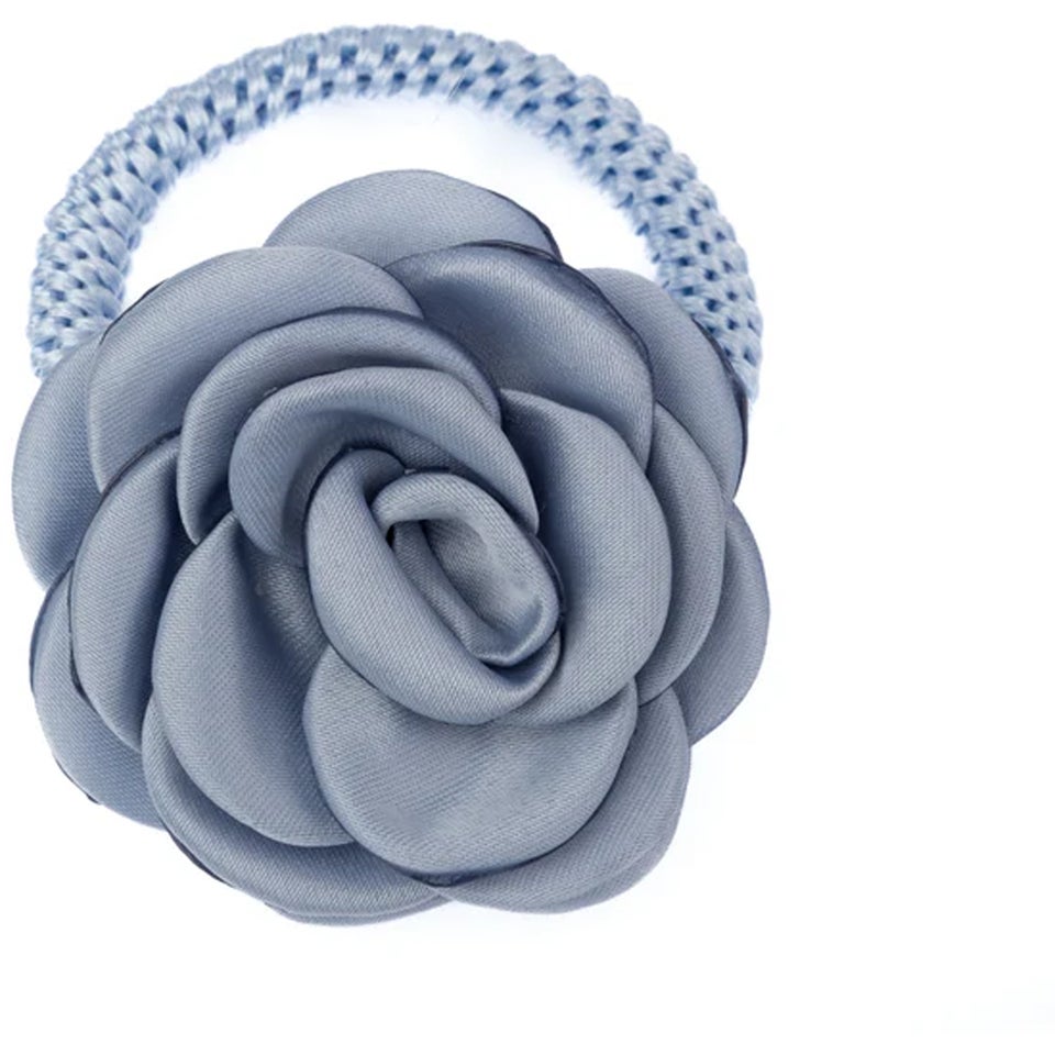 Satin Rose Hair Tie