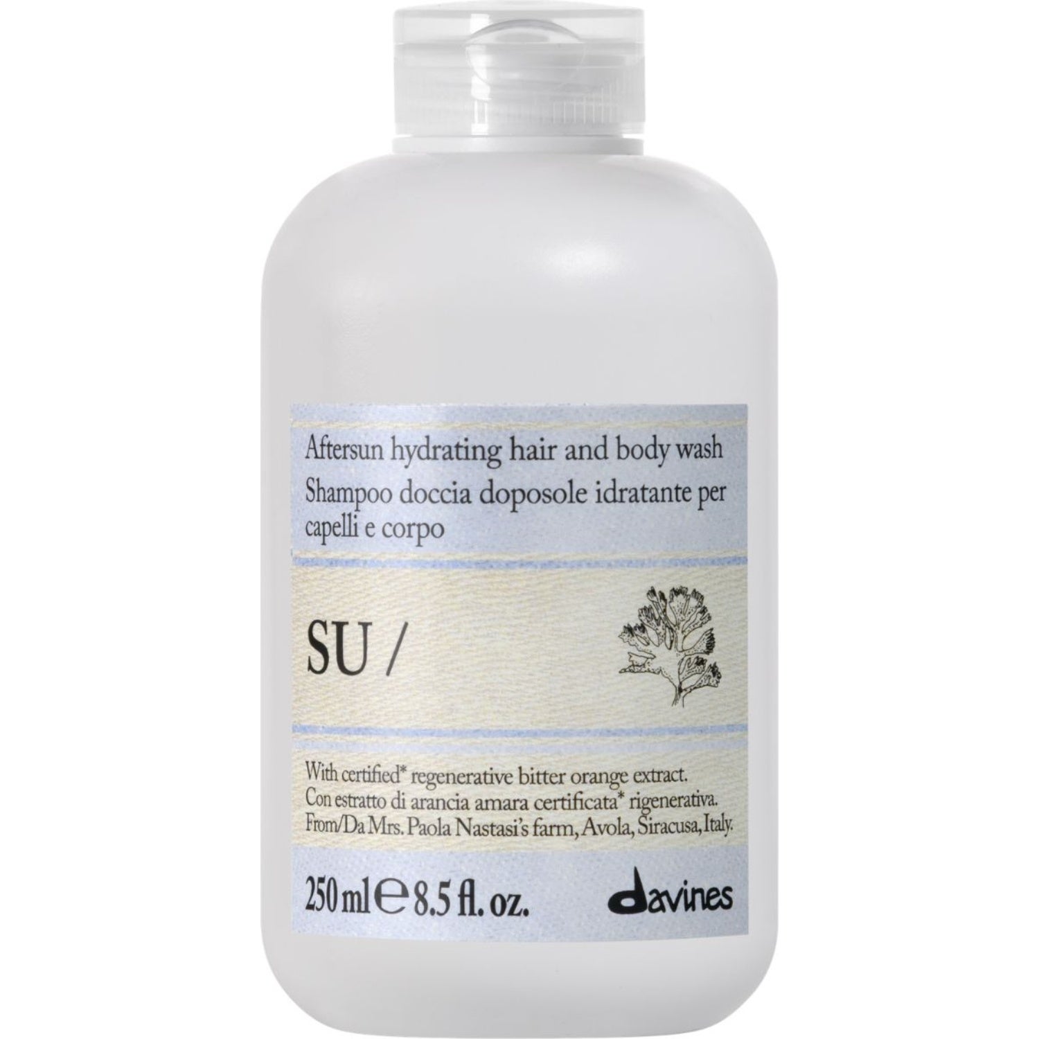 Davines SU Aftersun Hydrating Hair And Body Wash 250 ml
