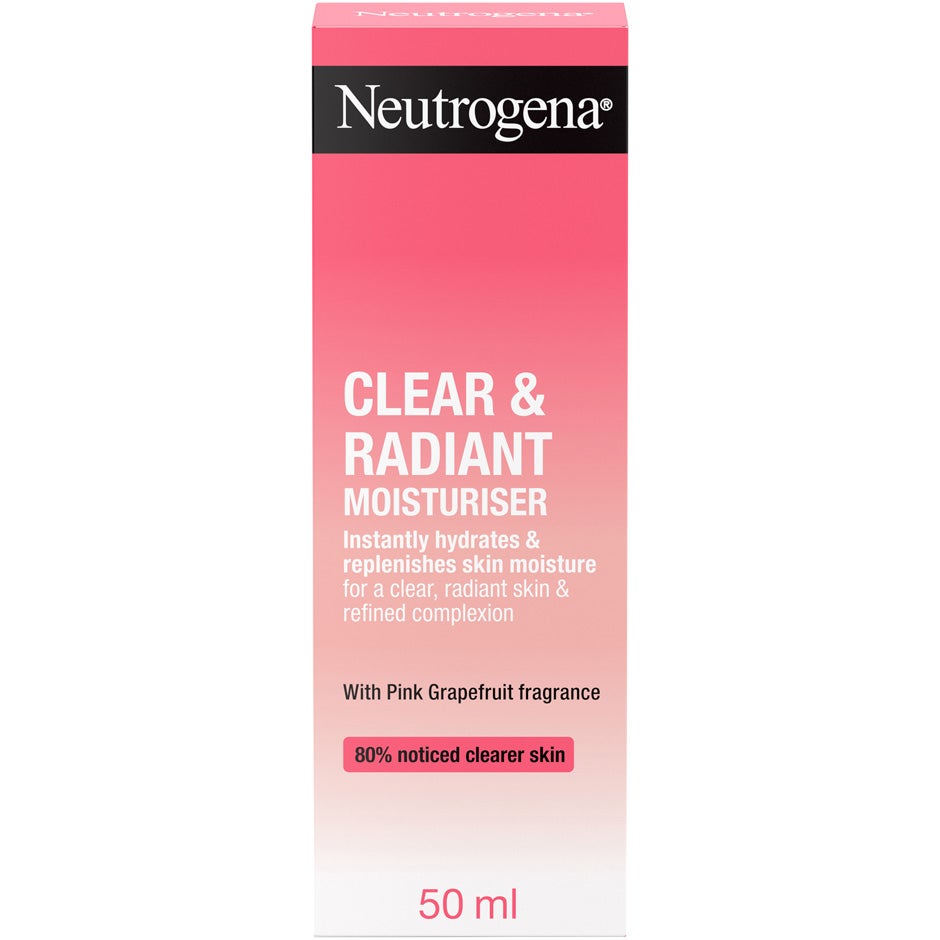 Neutrogena refreshingly clear moisturiser with pink grapefruit fragrance 50ml