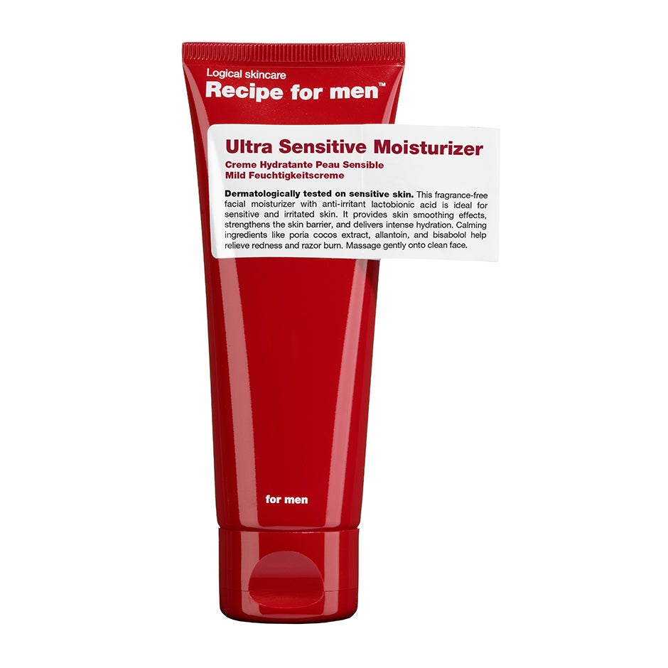 Recipe for men Ultra Sensitive Moisturizer 75 ml billede