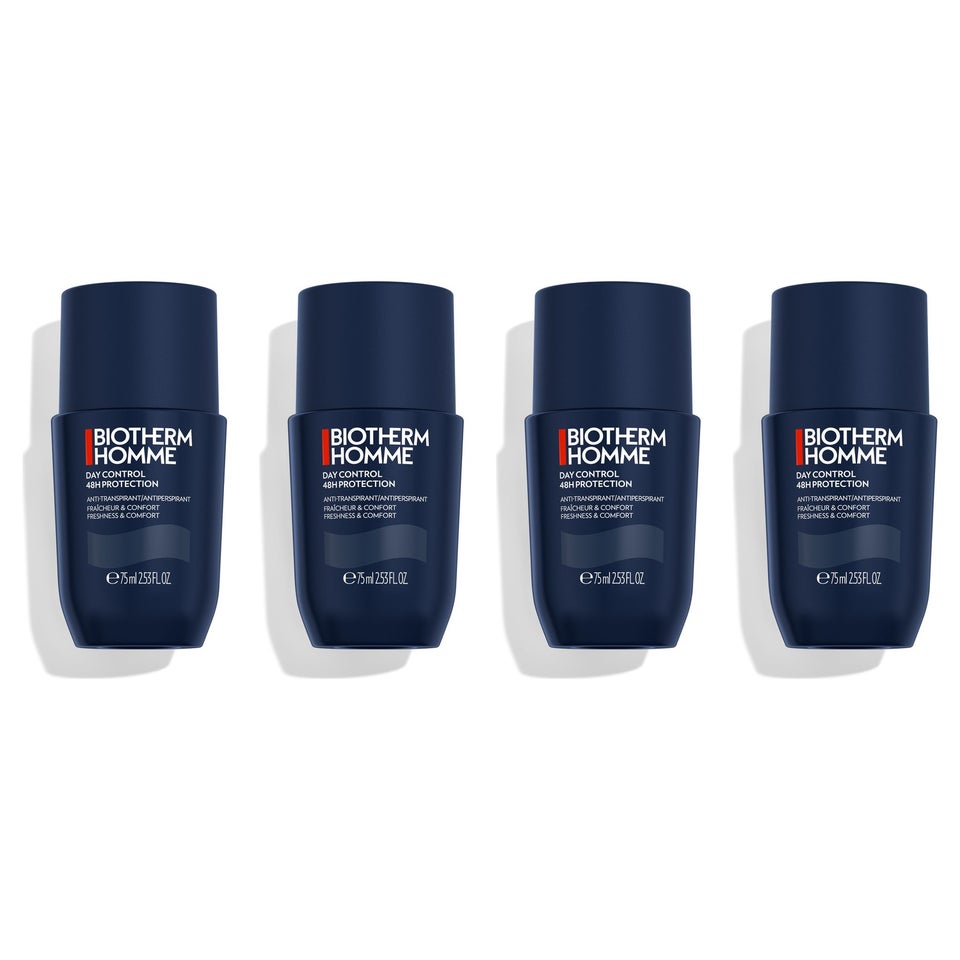 Homme Day Control 48H Protection Antiperspirant Roll-On 4x75 ml